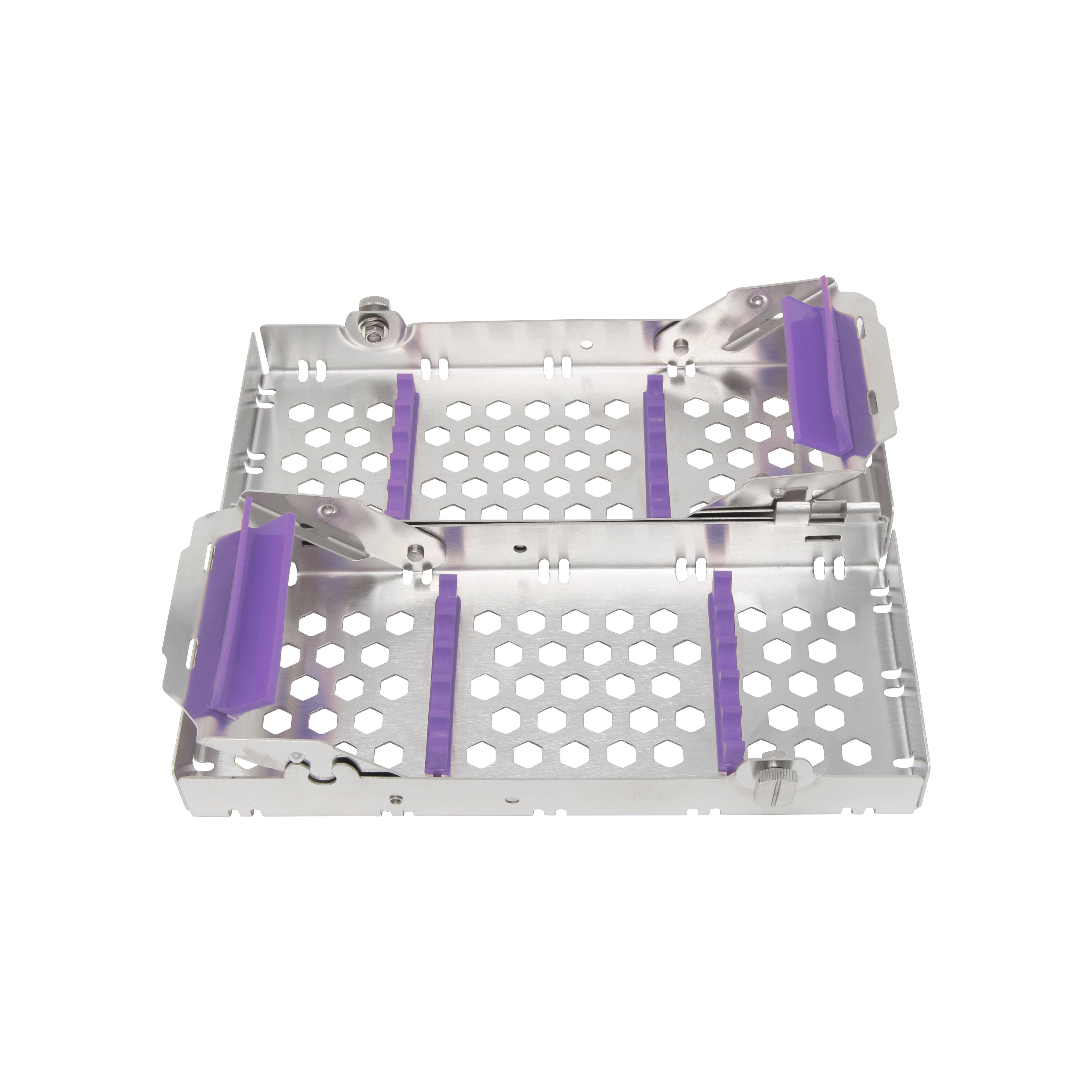 Sterilization Cassette for 10 Instruments, Double Decker - 200x82x40, Detachable – SKU HMSCT-1910 | EBIKO Dental - alternate view