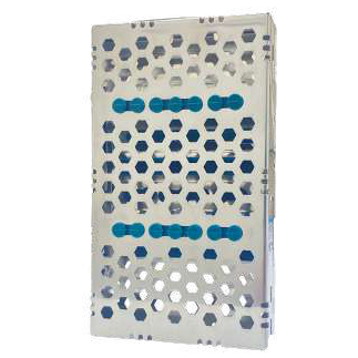 Sterilization Cassette for 14 Instruments, Double Decker - 114X203X38, Detachable – SKU HMSCT-1914 | EBIKO Dental
