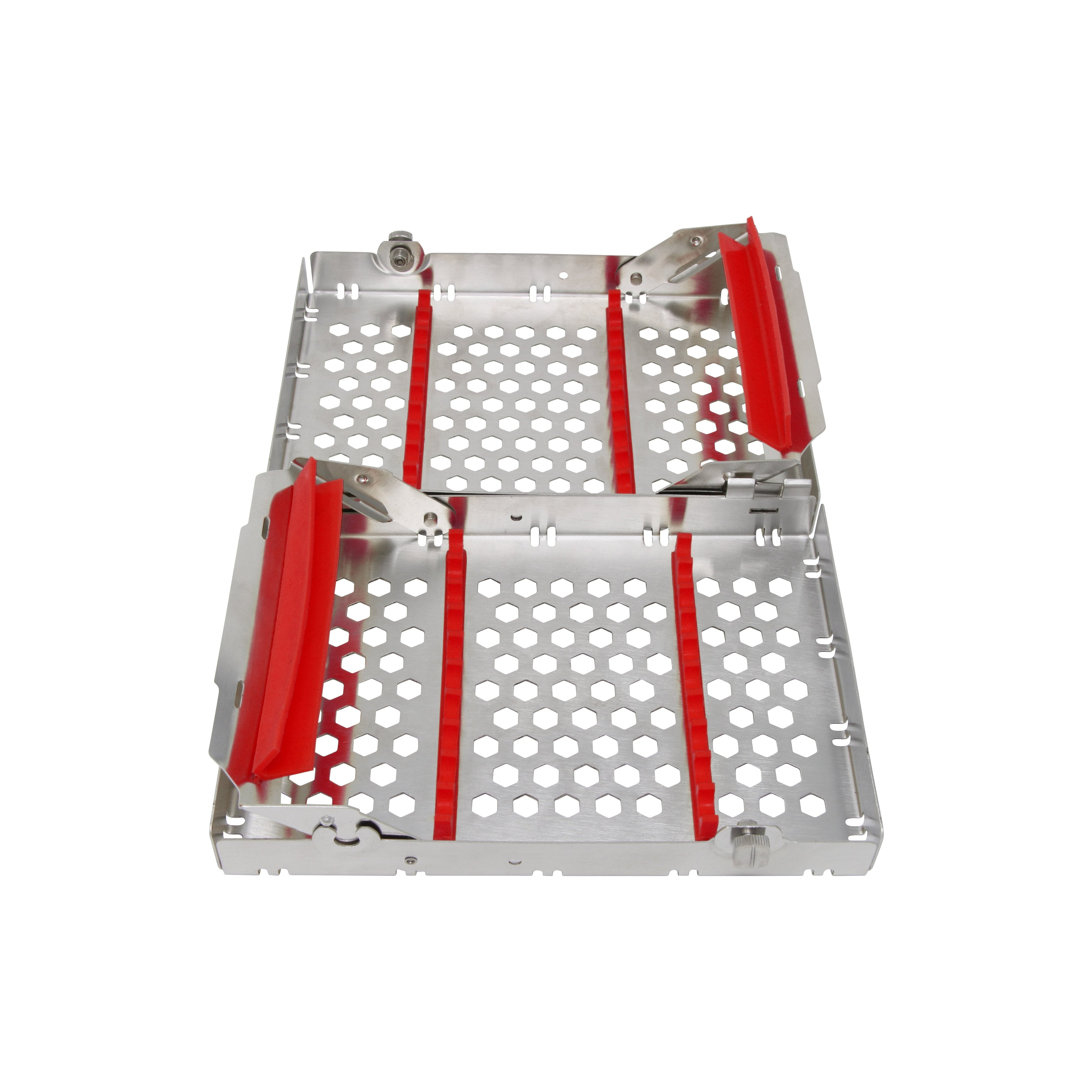 Sterilization Cassette for 20 Instruments, Double Decker - 200x132x40, Detachable - HiTeck Medical Instruments