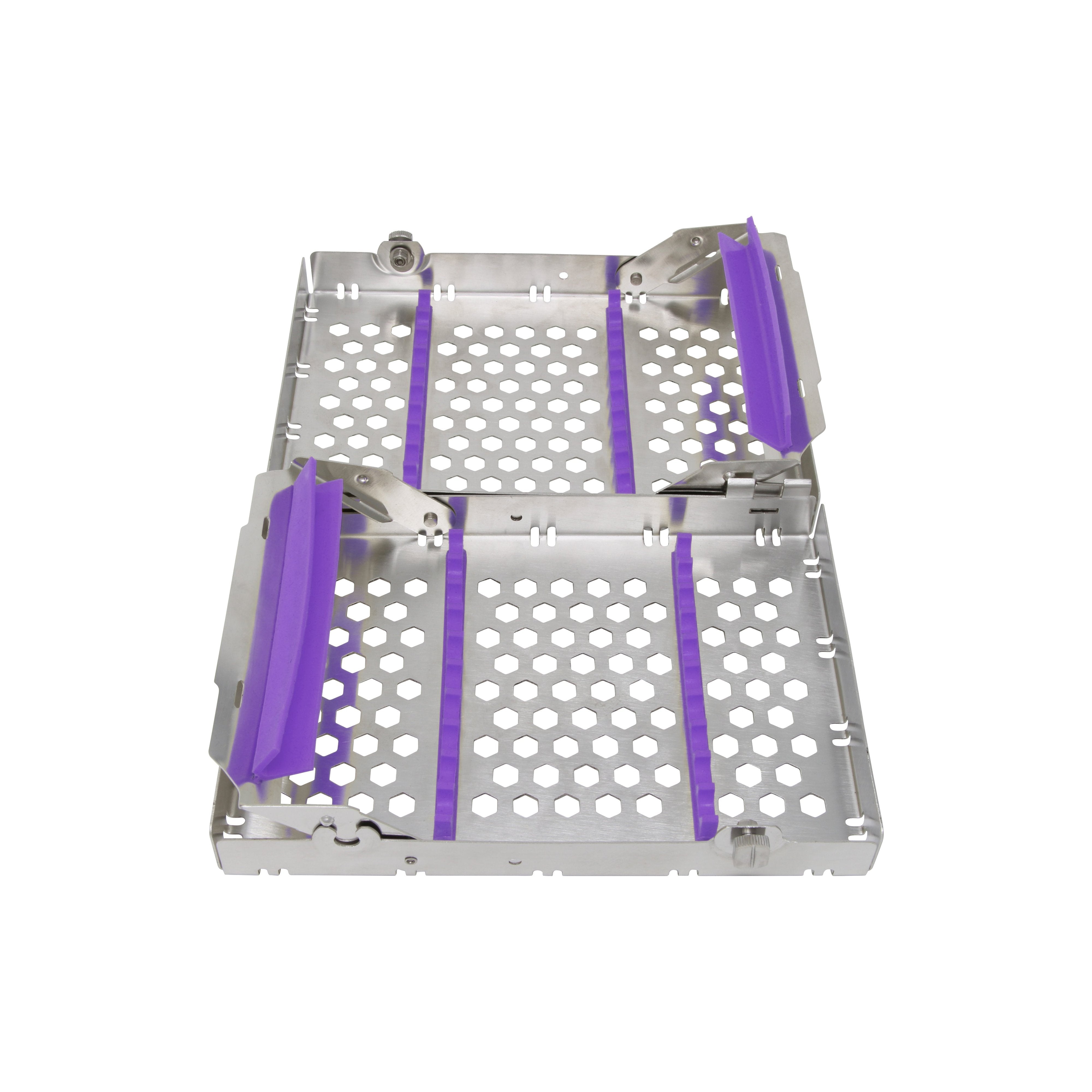 Sterilization Cassette for 20 Instruments, Double Decker - 200x132x40, Detachable - HiTeck Medical Instruments