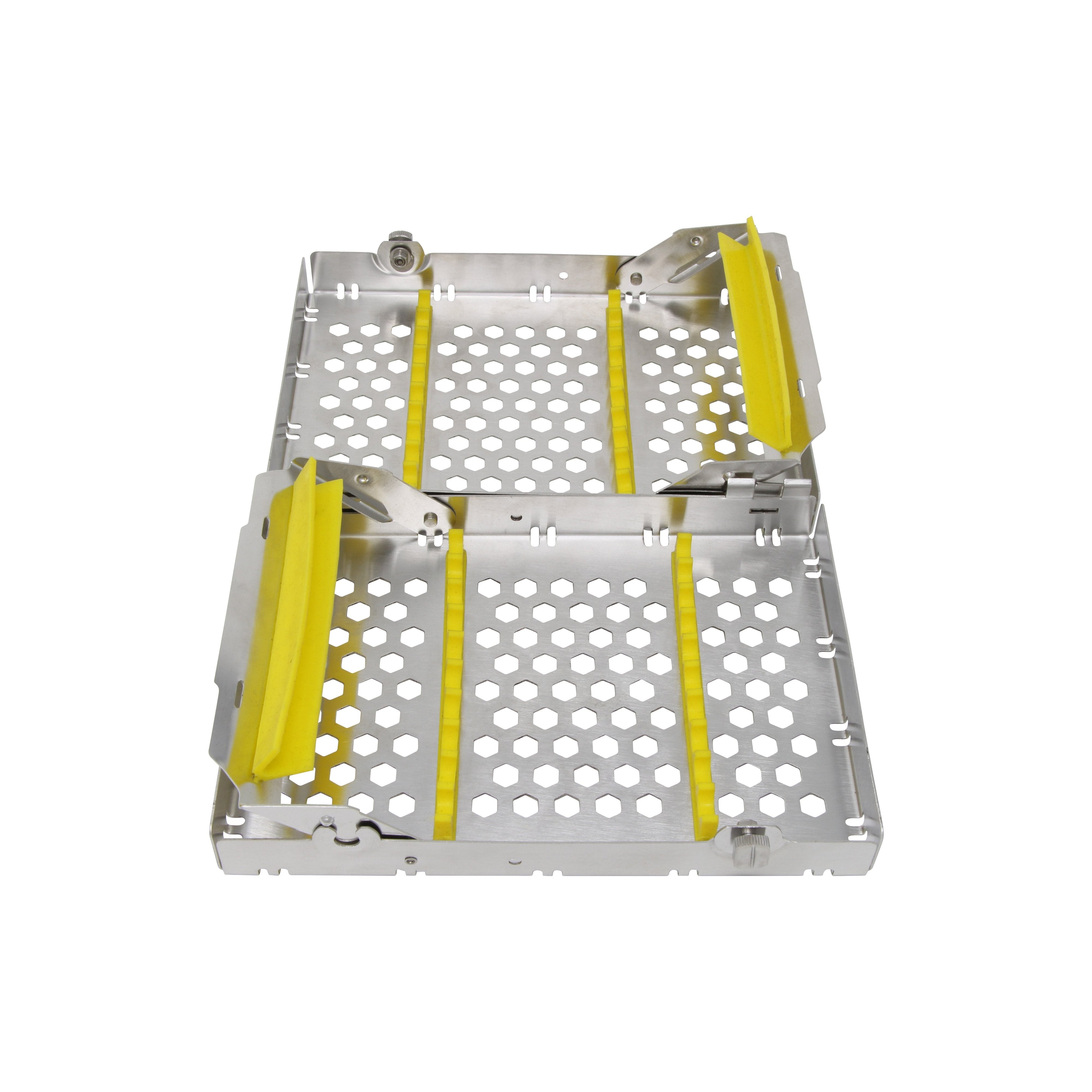 Sterilization Cassette for 20 Instruments, Double Decker - 200x132x40, Detachable - HiTeck Medical Instruments