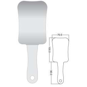 Occlusal-Medium Photography Mirror with Stainless Steel Handle, 70x90x100MM – SKU HMSM-204 | EBIKO Dental