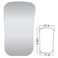 D-Occlusal XL Adult IntraOral Photo Mirror, Stainless Steel, 77.5x71x129.5MM – SKU HMSM-405 | EBIKO Dental