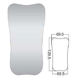 E-Occlusal Medium IntraOral Photo Mirror, Stainless Steel, 69x60.5x129.5MM – SKU HMSM-505 | EBIKO Dental