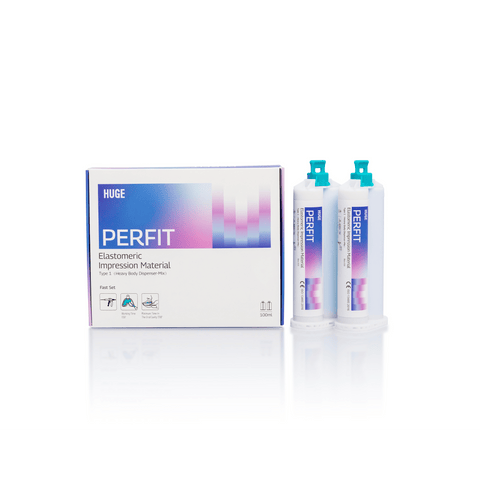PERFIT Heavy Body Dispenser-Mix Elastomeric Impression Material - 50 mL × 2 Cartridges