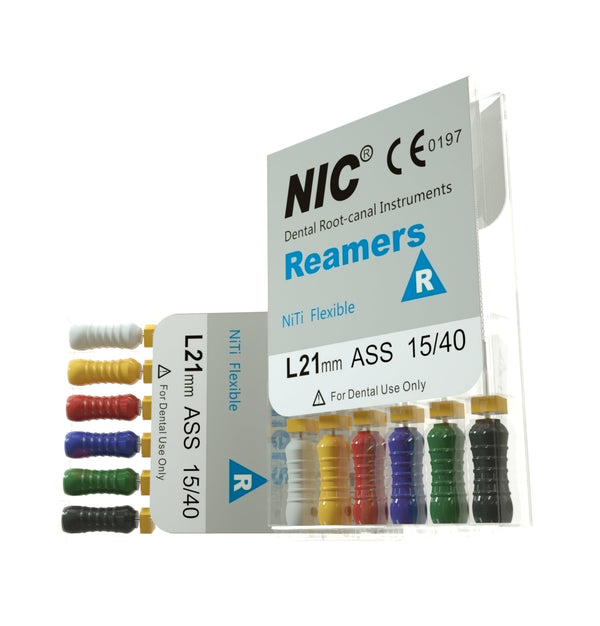 NIC Hand Reamer File Niti 6/Pk