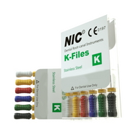 NIC Hand K-File Stainless Steel 6/Pk