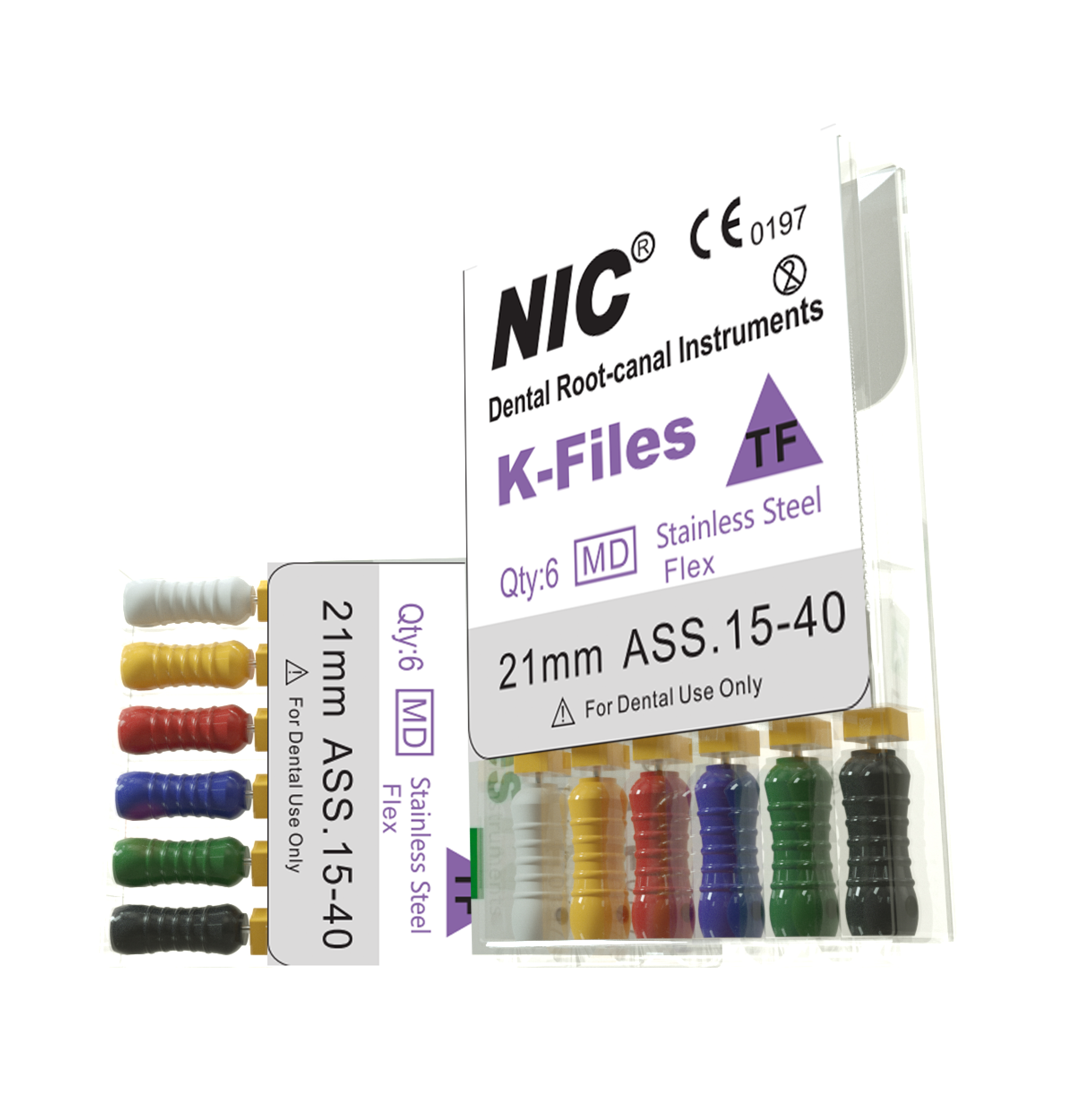 NIC K-Flex File Stainless Steel 6/Pk