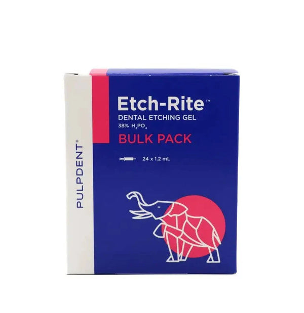 ETCH-RITE Dental Etching Gel – 38% Phosphoric Acid – 1.2 mL × 24 Syringes (ET-24) | Pulpdent