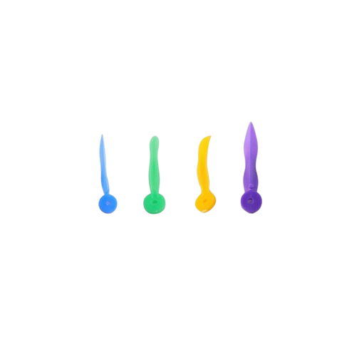 Plastic Dental Wedges with Hole – Wave Shape, 100/Box