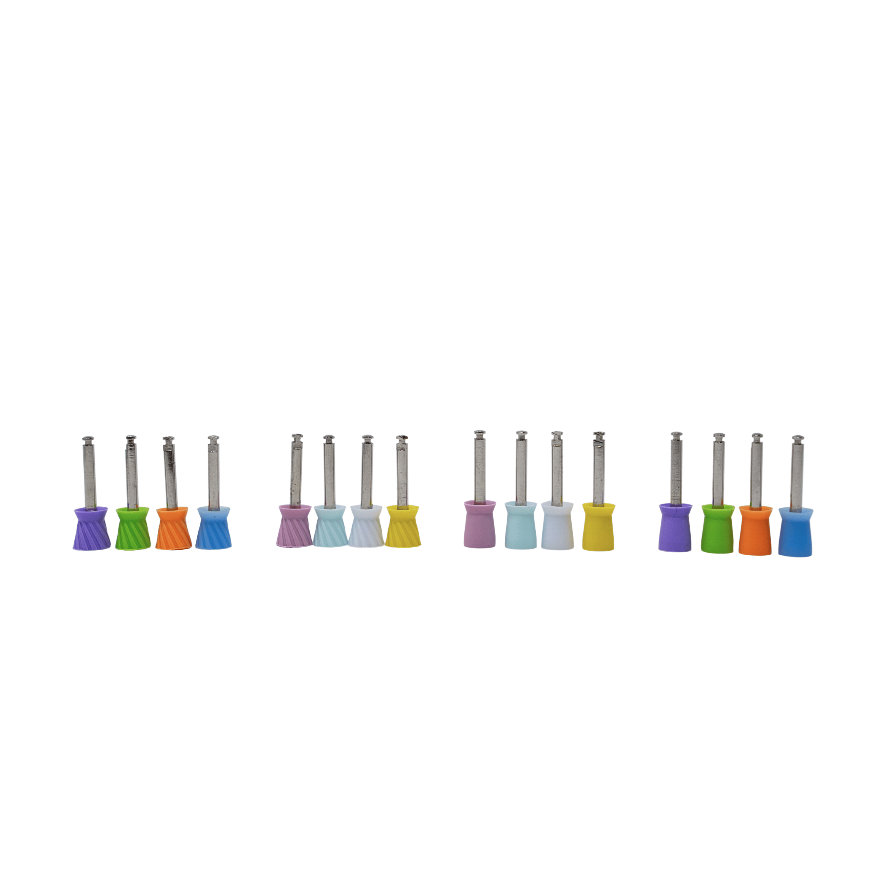 Latch prophy cups in 4 styles for dental polishing