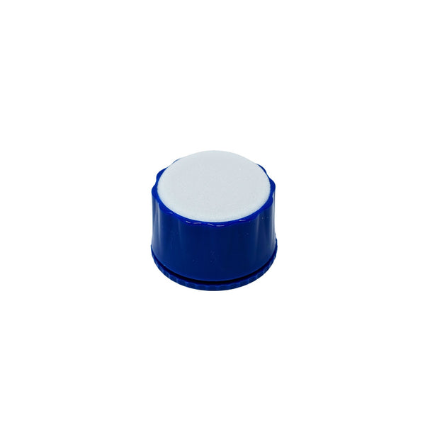 Blue autoclavable endo clean stand large size in round style with foam insert holding endodontic files