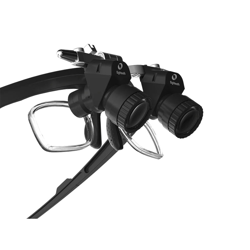Eighteeth Brilliance Dental Loupes — Brilliance 48 Pro optics and barrel detail