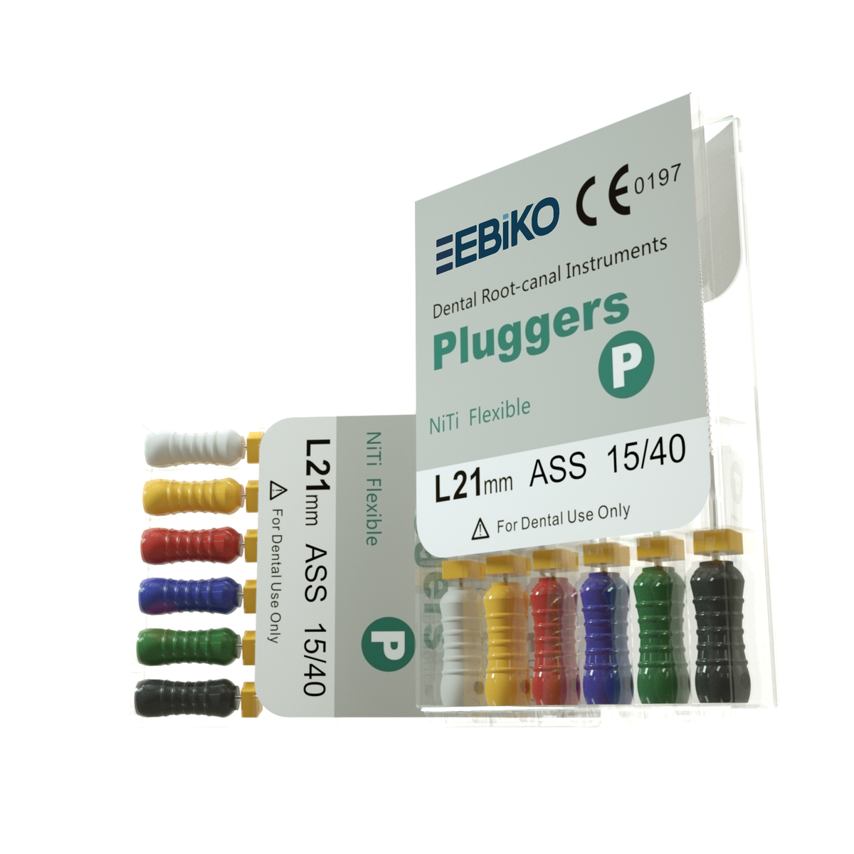 EBIKO Hand Plugger NiTi 6/Pk in EBIKO-branded packaging