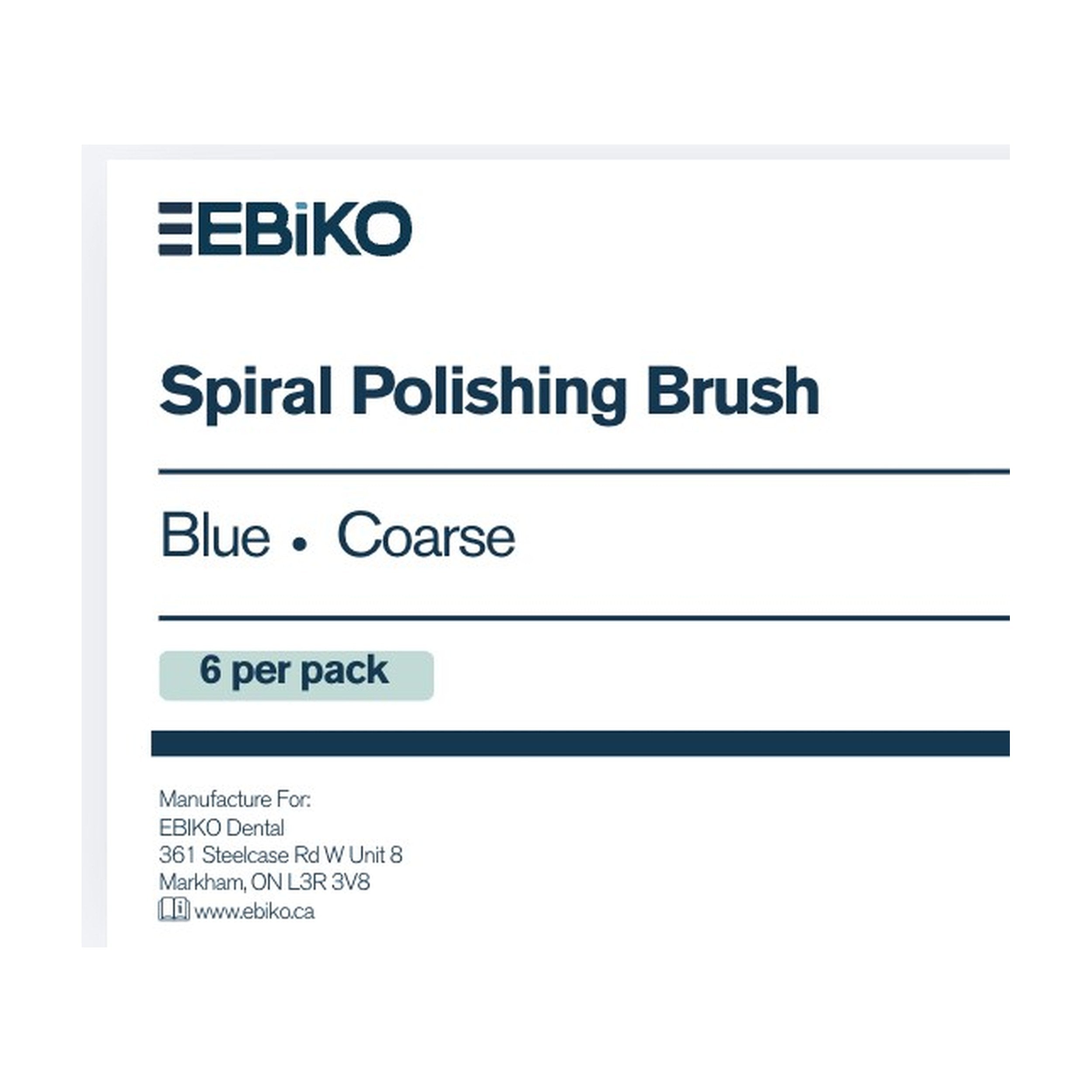 EBIKO Diamond Twist Composite Polisher Blue Coarse Grit 6/Pk | EBIKO Dental