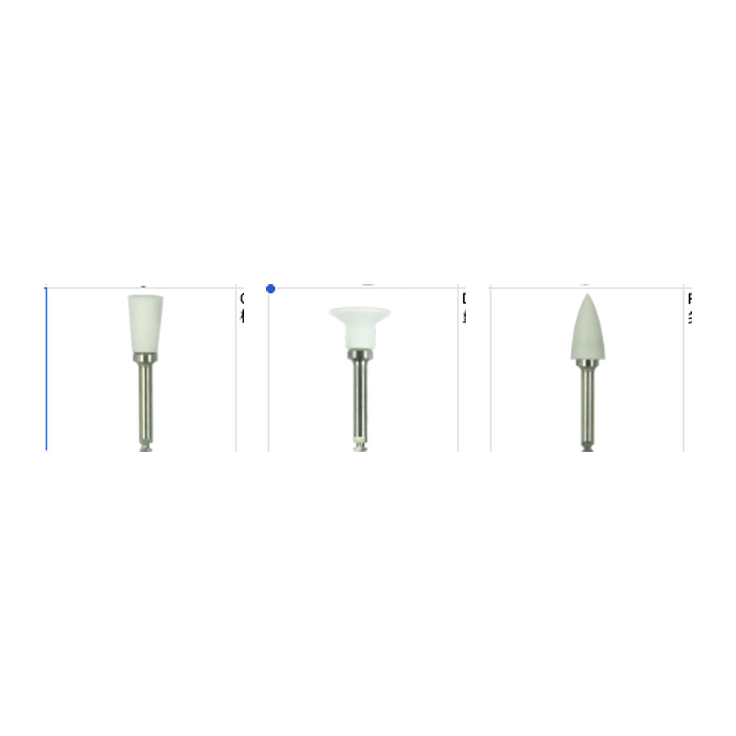 EBIKO Silicone Polisher Cup Disc Points 25/Pk | EBIKO Dental