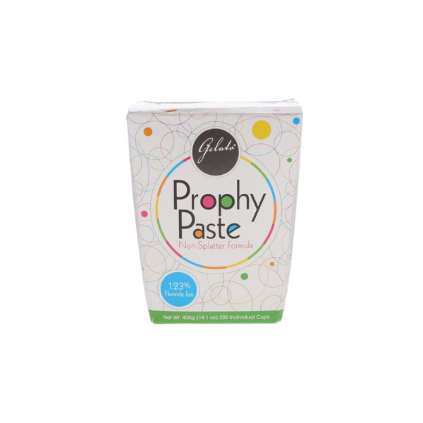 Gelato prophy paste unidose 200 pack coarse mint with 1.23 percent fluoride non-splatter formula