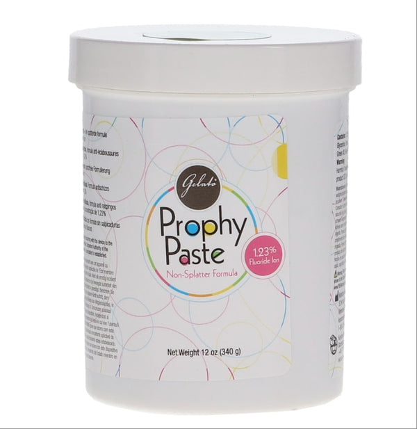 Keystone Gelato prophy paste coarse grit 12oz jar non-splatter fluoride formula