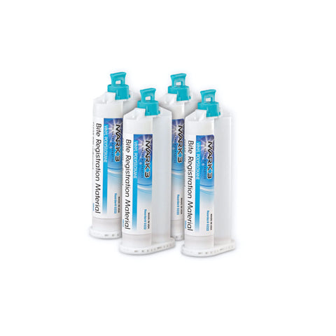 MARK3 VPS Bite Registration Material – 4 × 50ml Cartridges/Box