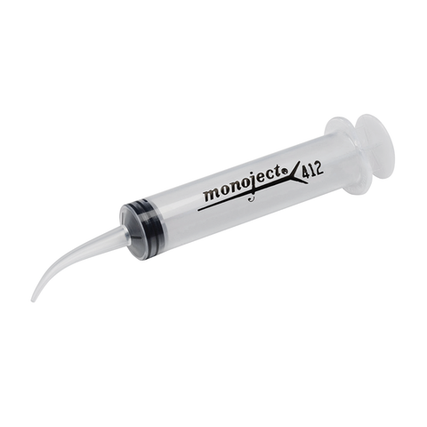 Monoject 412 Curved Tip Irrigation Syringe – 12 mL – 50/Box