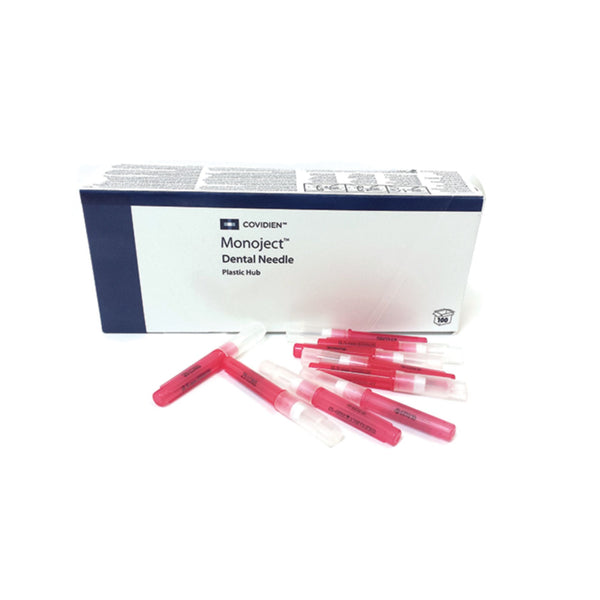 monoject needles plastic hub 25g 27g 30g 100 pack
