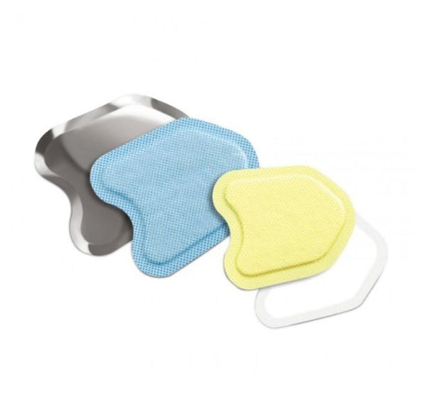 NeoDrys  saliva absorbent pads in blue yellow for dental moisture control