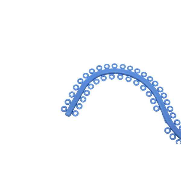 Orthodontic Elastic Rubber Bands Continuous Chain for Braces and Orthodontic Treatment Flexible and Durable Close Up View