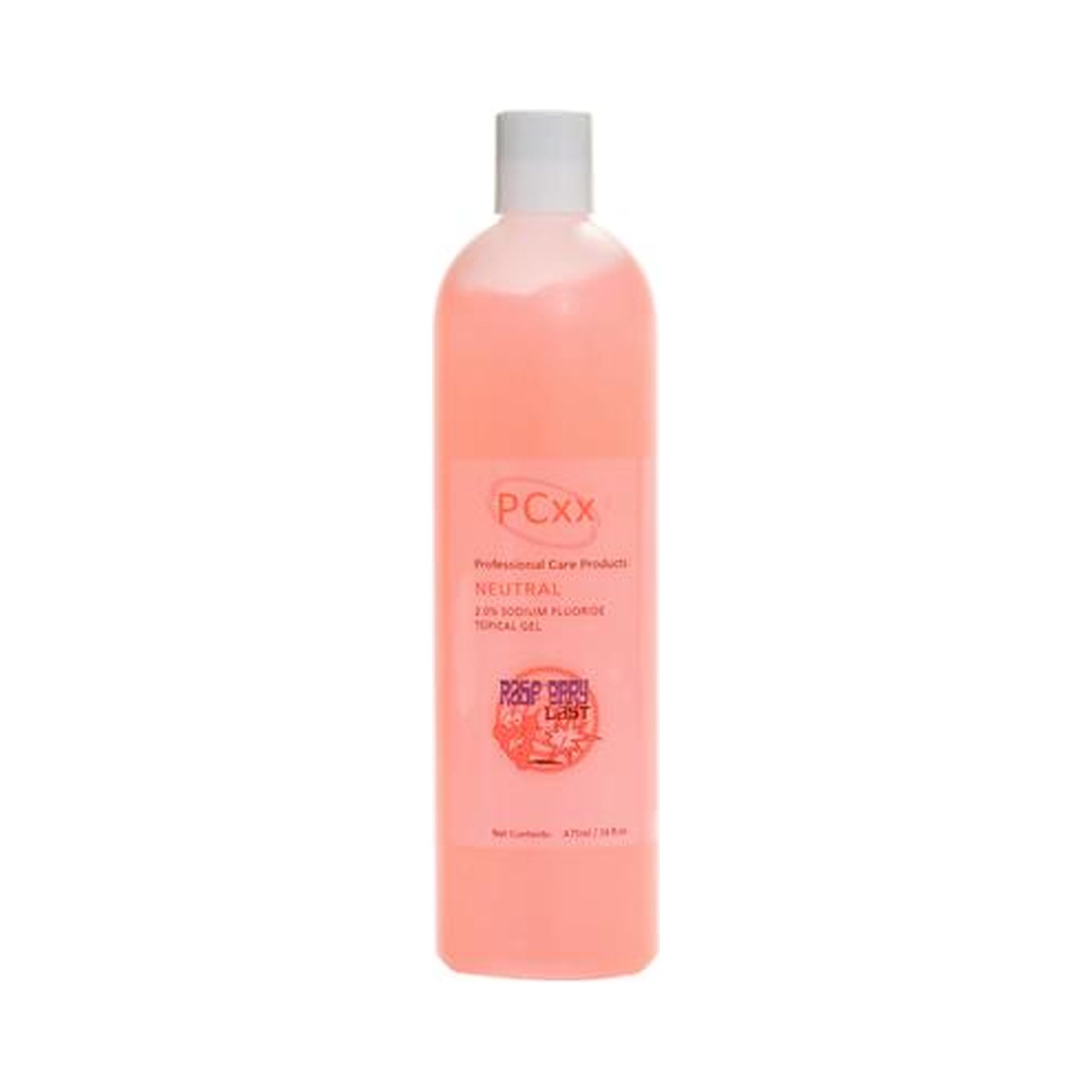 PCxx 2.0% Sodium Fluoride Neutral Gel Raspberry Blast 16.6 oz | EBIKO Dental
