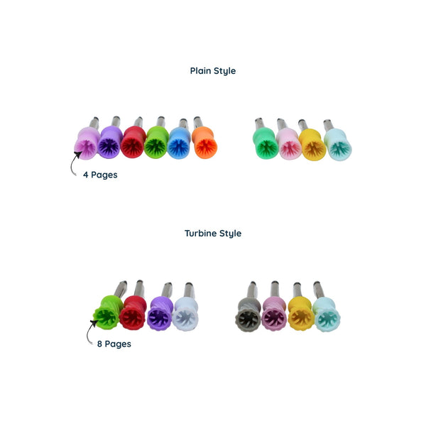 Latch prophy cups 4 pages and 8 pages styles available for dental polishing