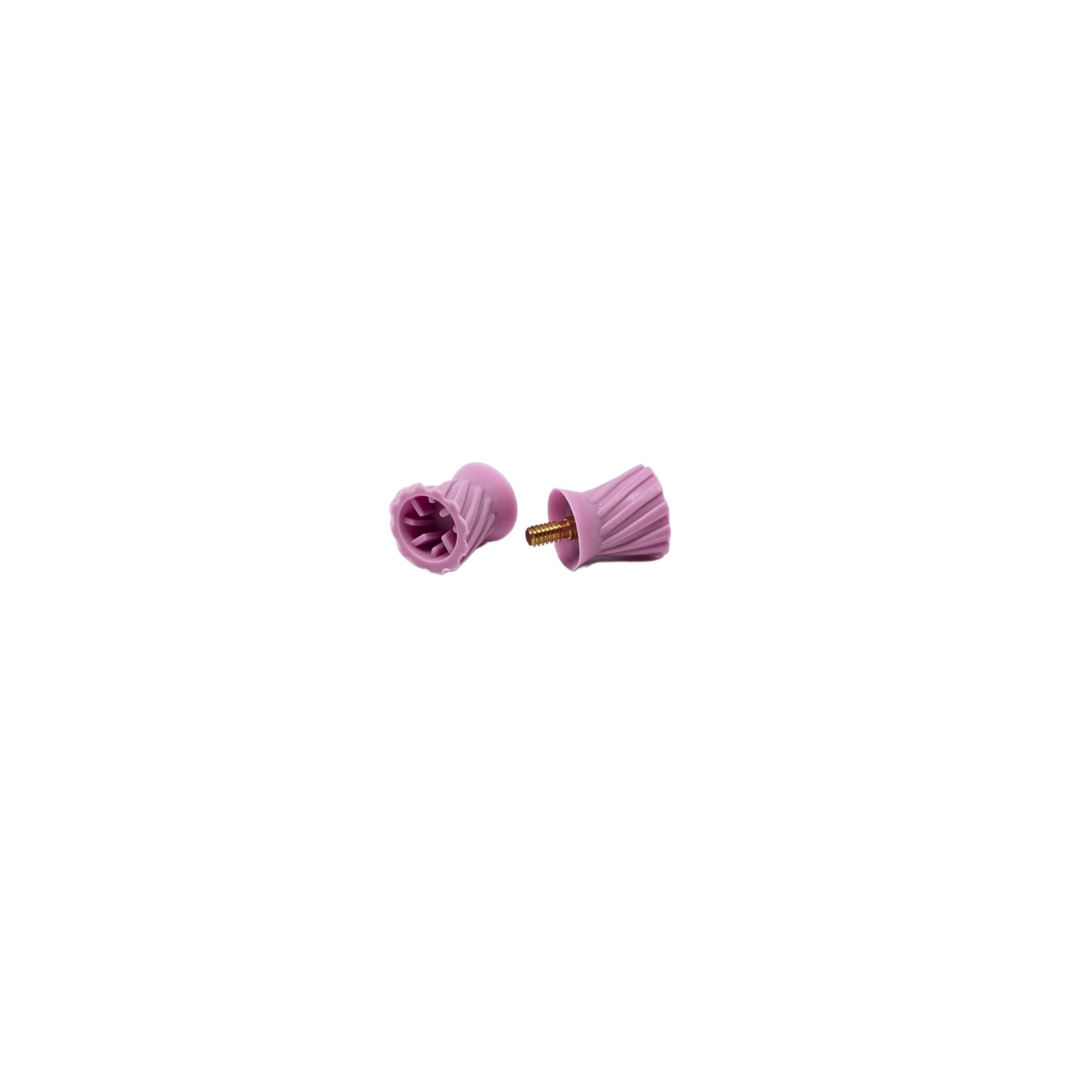 Screw-on prophy cups in turbine style pink soft cup