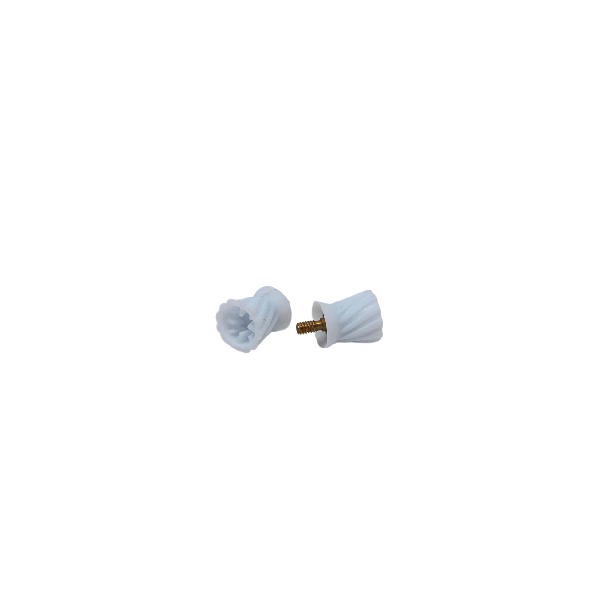 Screw-on prophy cups in turbine style white firm cup