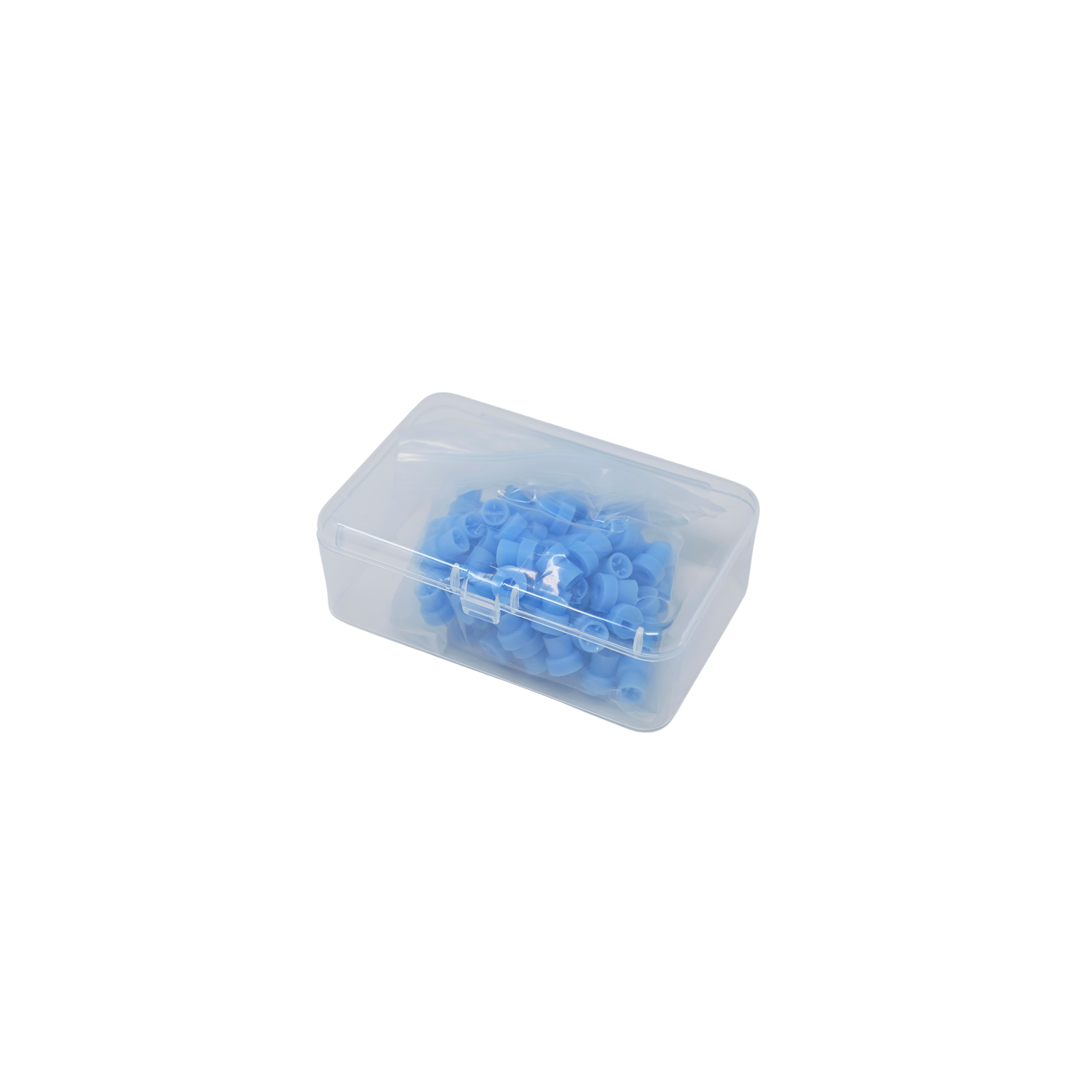 Prophy cups snap on type soft Blue 100 pack box dental polishing cups for plaque removal