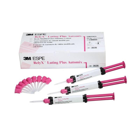 RelyX Luting Plus Automix Value Pack, 3 Syringes — Opened box