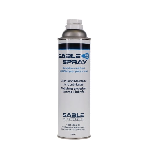 Sable EZ Lube spray handpiece lubricant 500ml aerosol can