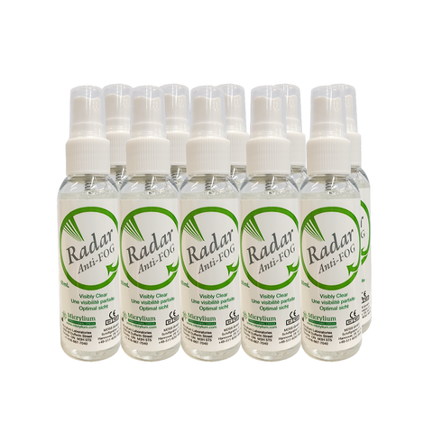 Micrylium RADAR Anti-Fog Mirror Solution — 60 mL (10-Pack)