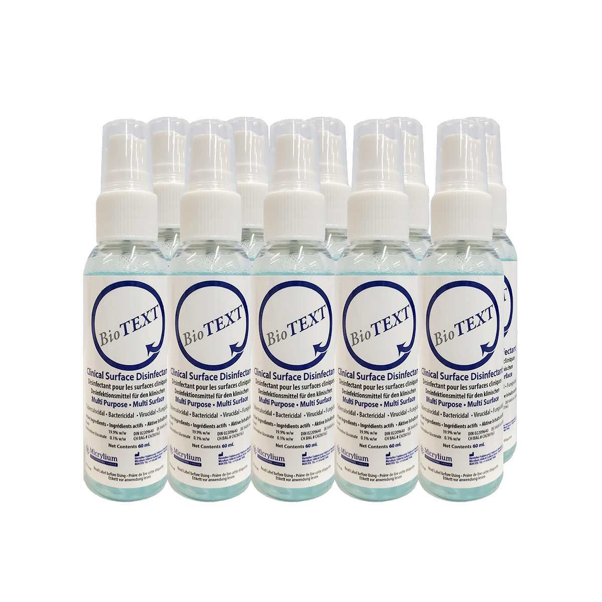 Micrylium BioTEXT 10-Pack 60 mL Mini-Sprays — 01TEXT060