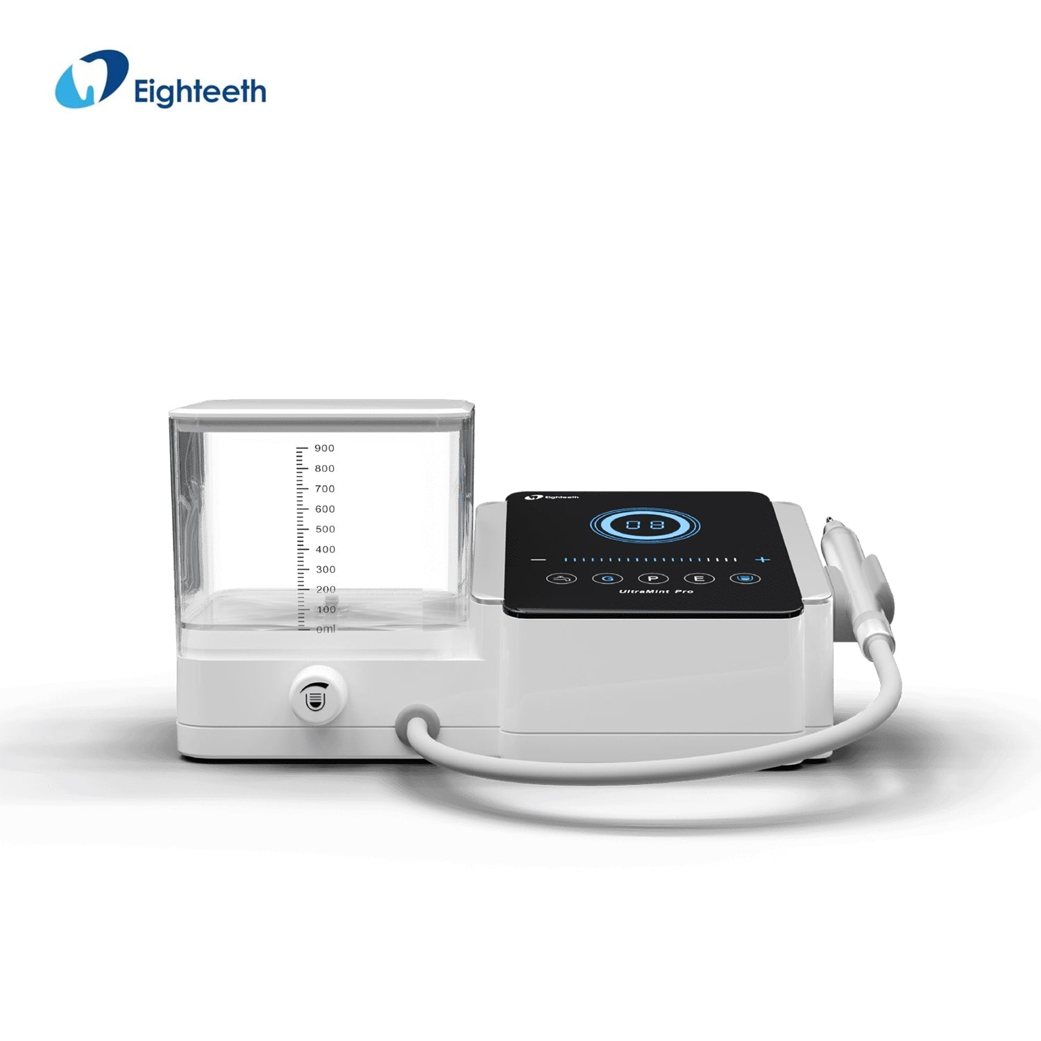 Eighteeth UltraMint Ultrasonic Scaler — UltraMint Pro scaler with water tank and handpiece